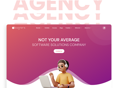 AGENCY - Not Your Average Software Company - Website Design