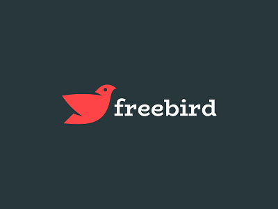 FreeBird Logo bird bird logo cute dove logo vector bird