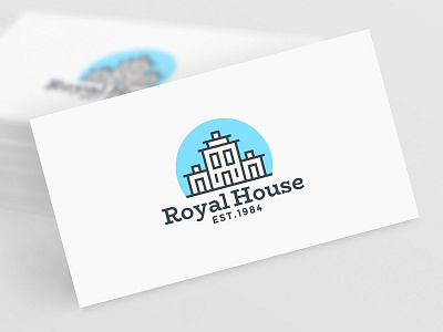 Royal House Logo Design building city design home house logo real estate royal town