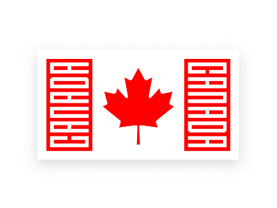 Canada ca canada canadian flag llettering north america red