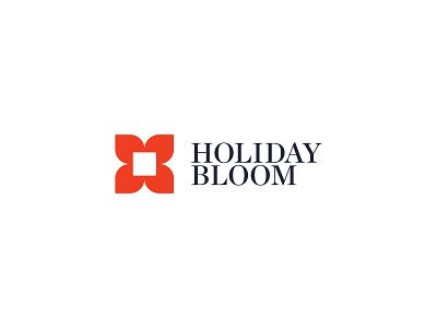 Holiday Bloom bloom branding design flat flower holiday identity logo luxury mark symbol travel