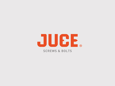 Juce bolts branding fasteners fixings identity logo design maldives mark minimalistic logos modern logo screw symbol