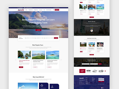 Traveling Website Landing Page