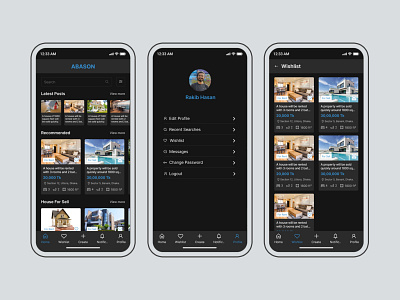 Abason - Rental House Mobile App Design design graphic design interface design ios app landing page design mobile app mobile app design product page product page design ui ui design web design website design