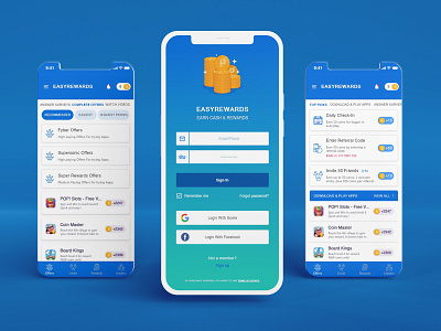 EasyRewards - Mobile App Design