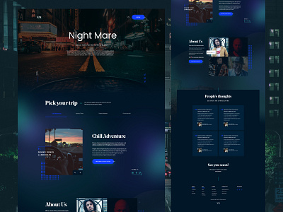 Night Mare (Night Travel Website Design)