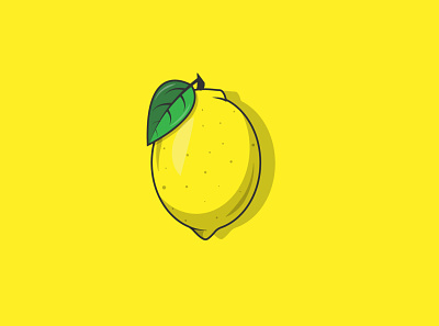 Lemon art design flat illustration illustrator minimal