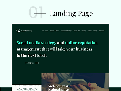 Green Strategy ORM Website Redesign