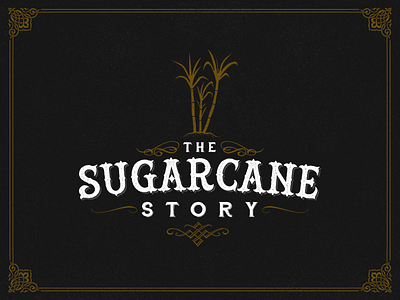 The Sugarcane Story - Rum Label Design alcohol bottle bottle design bottle label branding design flat label rum rum bottle