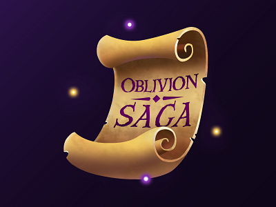 Oblivion Saga - MMORPG Game Logo 3d branding design drawing flat game gaming gradient graphic design identity illustration illustrator logo minimal simple vector