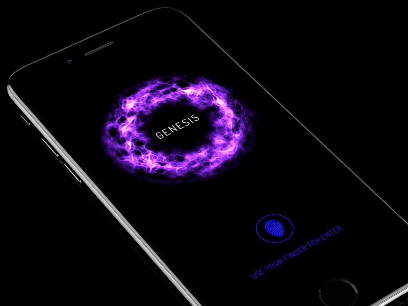 Splash Screen Concept animation dark genesis gif glow ios ios10 iphone7 light login screen motion ui