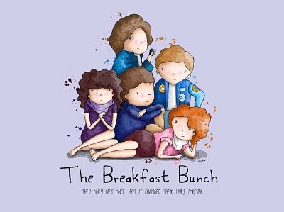The Breakfast Bunch 80s book illustration character design digital illustration digitalart greeting card design illustration kids illustration movies procreate retro
