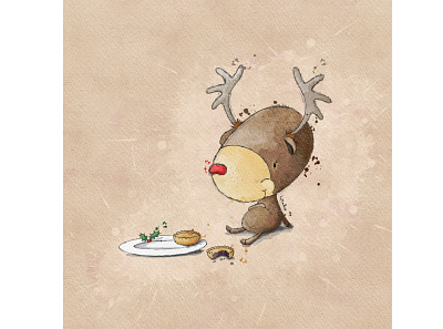 Who ate all the pies? animal illustration book illustration character design christmas christmas card digital illustration digitalart greeting card greeting card design illustration kids illustration procreate reindeer