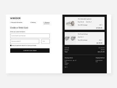Daily UI 002 |  Credit Card Checkout