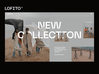 Lofito | New Collection collection composition dailyui design e commerce first screen layout new collection online shop online store shop store ui webdesign