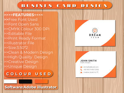 Business Card Design branding design business card card design corporate design template