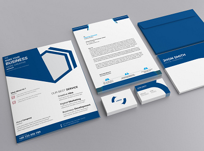 Stationary Branding Design background brochure business corporate design flyer graphic leaflet marketing modern