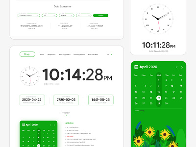 Time app design flat icon minimal ui ux web website