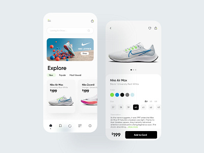 Shoes online shopping adobexd figma graphic design hunart iconex iconly illustration minimal piqo shopping sketch ui ux web zeplin