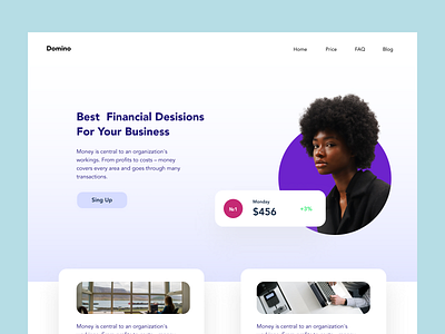 Domino landing page