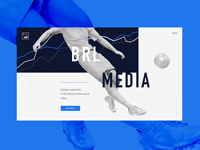 BRL MEDIA action adaptive design agency agency website betting blue design light blue promo sport ui uidesign ux uxui web web design webdesign website design