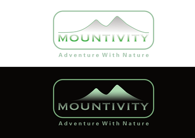 Mountivity branding design logo vector