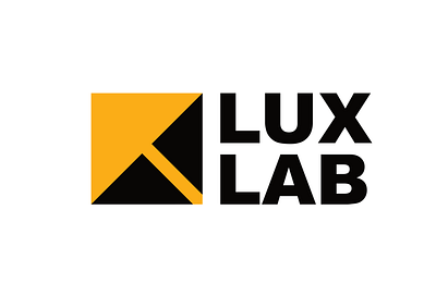 LUX LAB art branding design flat logo minimal typogaphy vector