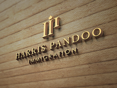 HARRIS PANDOO IMMIGRATION art branding design flat illustration logo minimal typogaphy typography vector