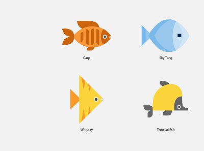 fish vector art app biology fish illustraion logo vector vector design