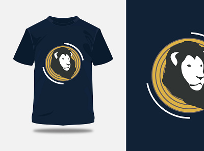 LION FACE LOGO AND T SHIRT DESIGN design illustraion logo t shirt t shirt art tshirtdesign vector vector design