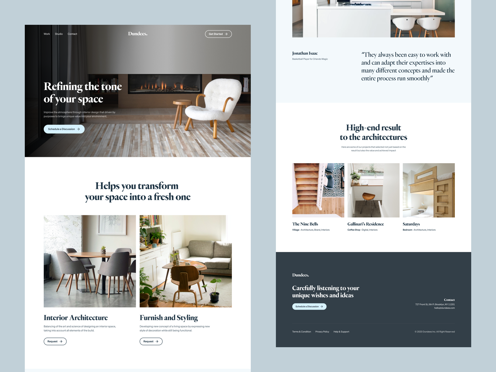 Interior Design Agency - Website Concept by Afrian Hanafi on Dribbble