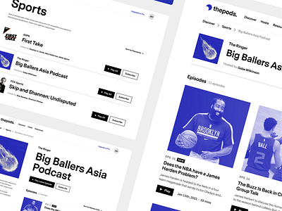 Podcast Platform - UI Concept #2