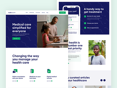 TrafoHealth - Landing Page Concept