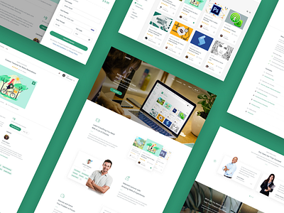 Lacou - Online Course app class clean course dashboard landing page learn minimal skill study ui ux