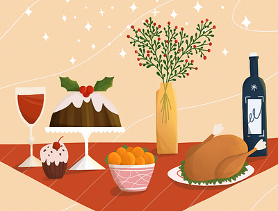 Traditional food branding christmas art design digital art digital illustration illustration illustration art vector vector art vector illustration