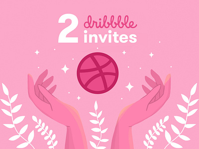 2 DRIBBBLE INVITES