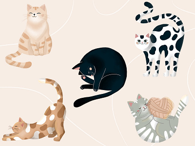 CATS character character design design digital art digital illustration illustration illustration art vector vector art vector illustration