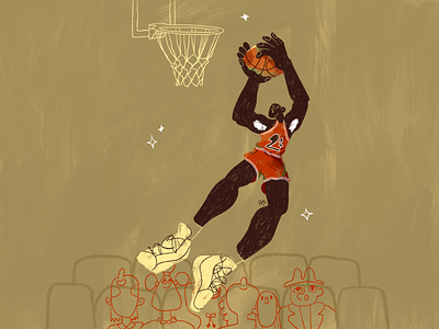 Michael Jordan Portrait ball basket basketball character characterdesign comercial design fan flat illustration jordan jump male man michael minimal play portrait sport sportsman