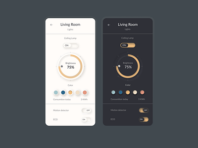 Home settings App UI