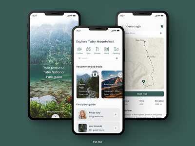 Private Mountain Guide - Tatry Mountains daily 100 challenge dailyui dailyuichallenge design hiking app private mountain guide ui ui design uidesign
