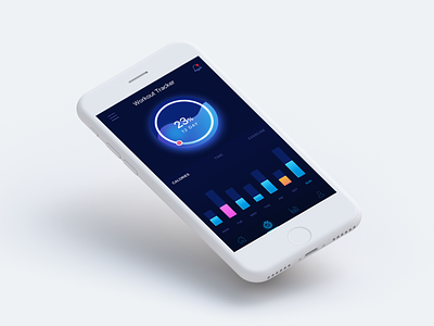 Workout Tracker - Concept clean gradient ios iphone statistic tracker ui ux workout