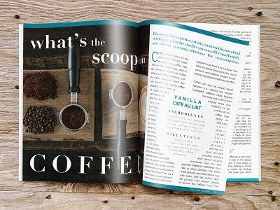 What's the Scoop on Coffee Magazine Spread