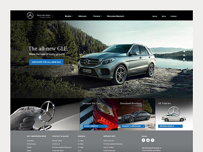Mercedes-Benz Website Design ui web design