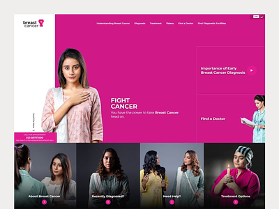 BreastCancer Website Design for Roche ui web design