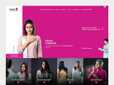 BreastCancer Website Design for Roche