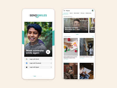SendSmiles App Design