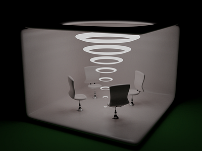 Lights 3d 3d art blender chair lights office