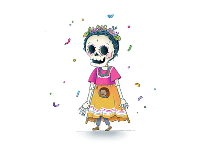 Mojiganga illustration mexican art mexican culture party procreate skull