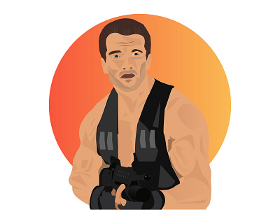 Arnold Schwarzenegger Vector Portrait arnold avatar avatardesign fiverr illustrator portrait vector