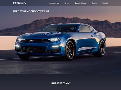 Drive USA, CAR IMPORT WEB DESIGN adobexd car design ui ux web webdesign website